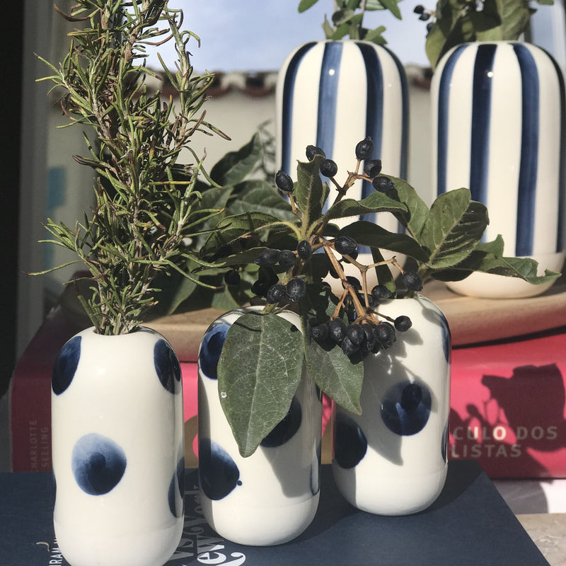 Mini vasos que são lindos tanto sozinhos como em conjunto